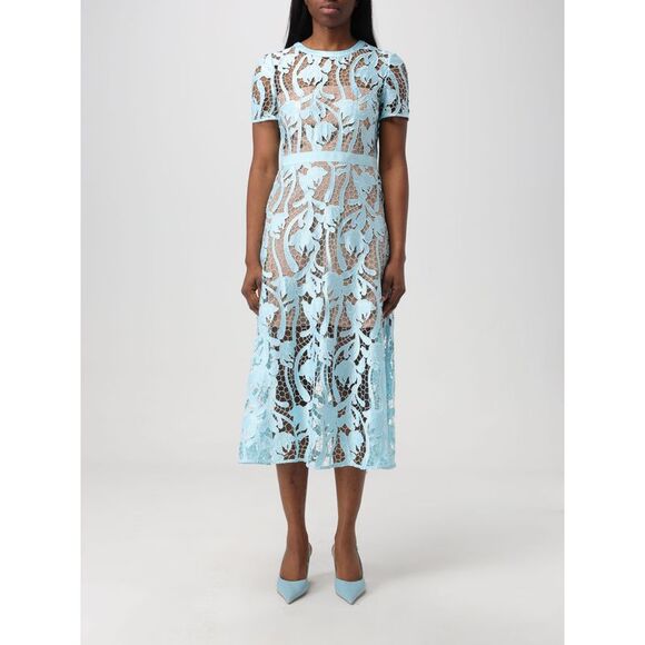 Self-Portrait Dress Woman Blue